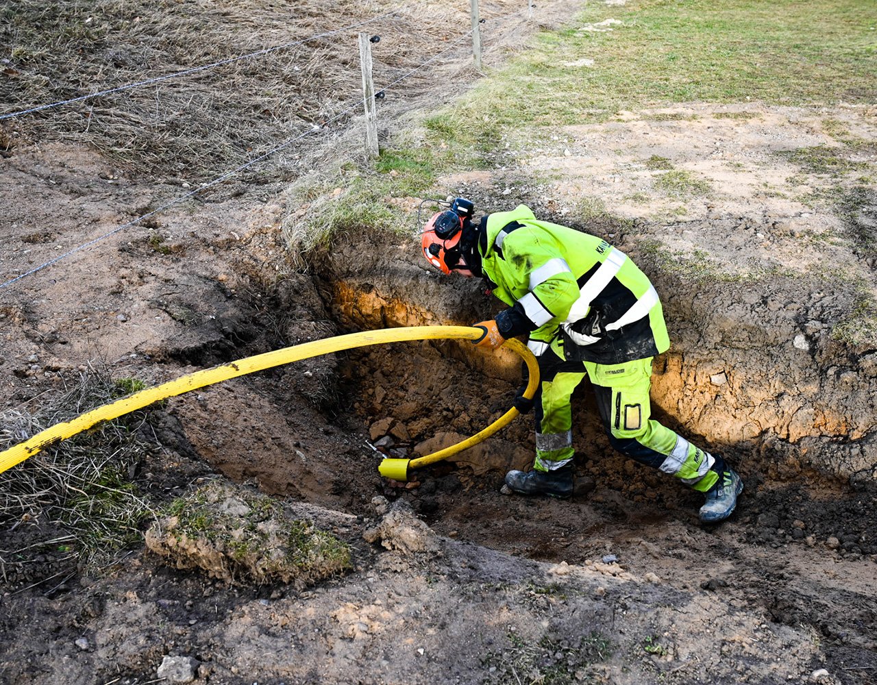 Halogenfri dubbelmantlad kraftkabel